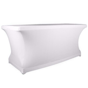 Expand Pro Tischcover, Tischhusse Stretch 140-160cm Geschlossen Weiß