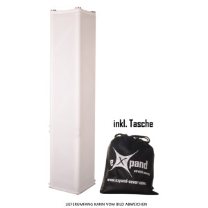 Truss cover 150cm Pro (B1) hook and loop fastener White
