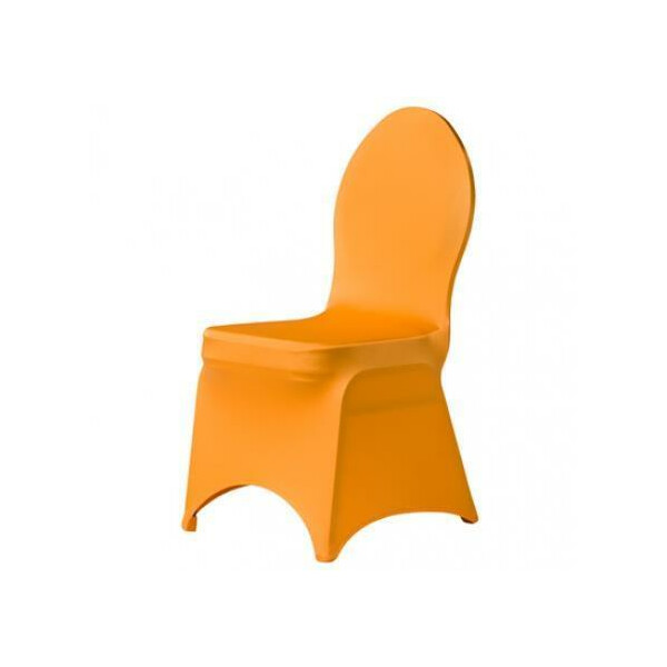 Budget chair cover stretch orange