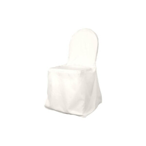 Budget chair cover throw white