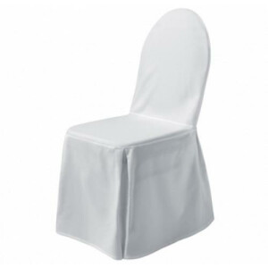 Budget chair cover throw white