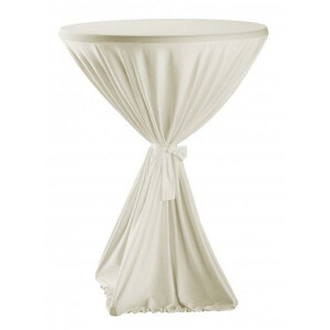 Round table cover 70-85cm creme
