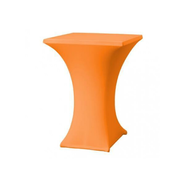 Cocktail table cover stretch 80x80cm orange