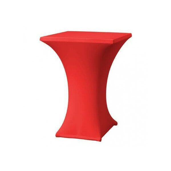 Cocktail table cover stretch 80x80cm red
