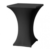 Cocktail table cover stretch 80x80cm black