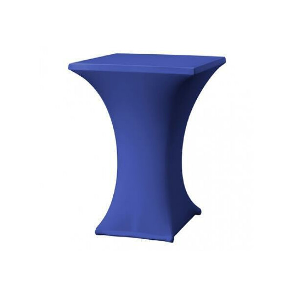 Cocktail table cover stretch 80x80cm blue