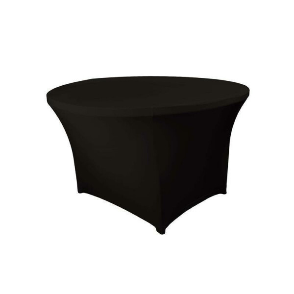 BUDGET Table cover round 120cm black
