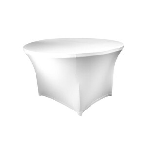 BUDGET Table cover round 120cm white