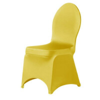 Budget chair cover stretch yellow