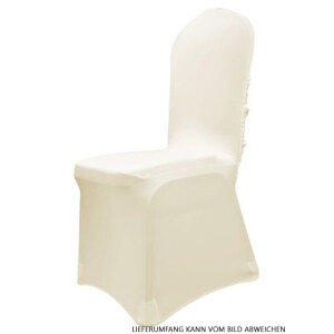Budget chair cover stretch beige