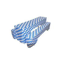 Expand Budget beer tent cover 220cm x 70cm Bavarian style (blue/white)