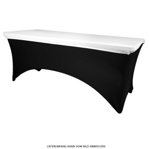 Expand Budget Tischplattenbezug, Schonbezug, Table Topper Stretch für 170-200cm Tisch Weiß