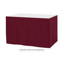 Table-skirting made of polyester crease-free 490x73cm bordeaux