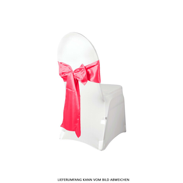 Expand BUDGET Dekoration Stuhlschleife aus Satin Pink