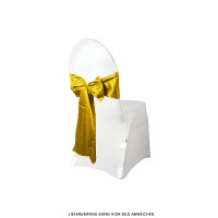 Expand BUDGET Dekoration Stuhlschleife aus Satin Gold