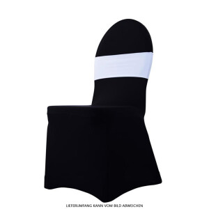Expand BUDGET Dekoration Stuhlband mit Herzbrosche Weiß