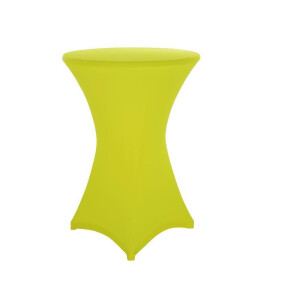 Cocktail table cover stretch 70-75cm yellow