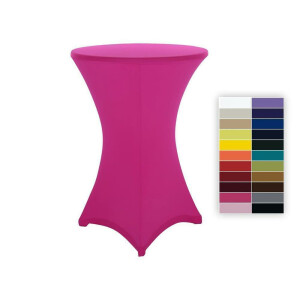 Cocktail table cover stretch 70-75cm pink