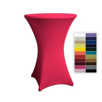 Cocktail table cover stretch 70-75cm red