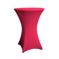 Cocktail table cover stretch 70-75cm red