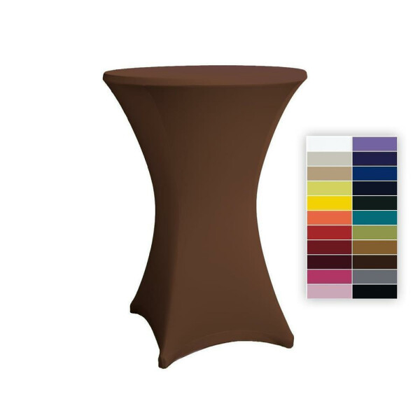 Cocktail table cover stretch 70-75cm  brown