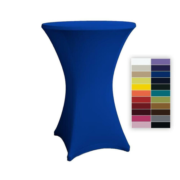 Cocktail table cover stretch 70-75cm  royal blue