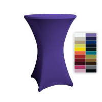 Cocktail table cover stretch 70-75cm  deep purple