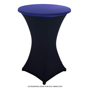 Expand Budget Tischplattenbezug, Schonbezug, Table Topper Stretch für 70cm Stehtisch Dunkellila