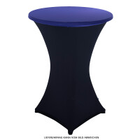 Expand Budget Tischplattenbezug, Schonbezug, Table Topper Stretch für 70cm Stehtisch Dunkellila