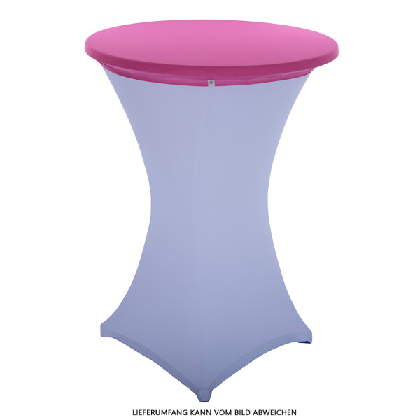 Expand Budget Tischplattenbezug, Schonbezug, Table Topper Stretch für 70cm Stehtisch Pink