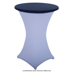 Expand Budget Tischplattenbezug, Schonbezug, Table Topper Stretch für 70cm Stehtisch Marineblau