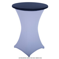 Table topper, Protective cover stretch for 70cm cocktail table navy blue