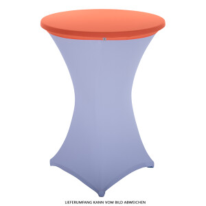 Table topper, Protective cover stretch for 70cm cocktail table orange