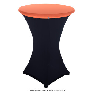 Expand Budget Tischplattenbezug, Schonbezug, Table Topper Stretch für 70cm Stehtisch Orange