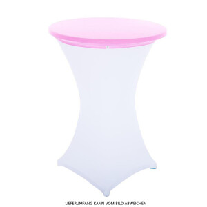 Expand Budget Tischplattenbezug, Schonbezug, Table Topper Stretch für 70cm Stehtisch Rosa