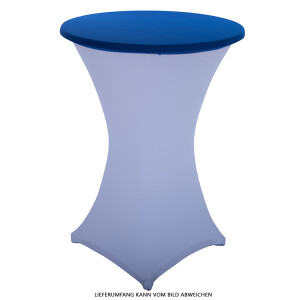 Table topper, Protective cover stretch for 70cm cocktail table royal blue