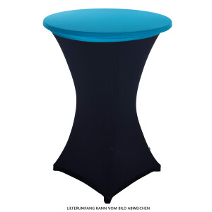 Table topper, Protective cover stretch for 70cm cocktail table turquoise