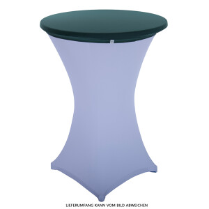 Expand Budget Tischplattenbezug, Schonbezug, Table Topper Stretch für 70cm Stehtisch Dunkelgrün