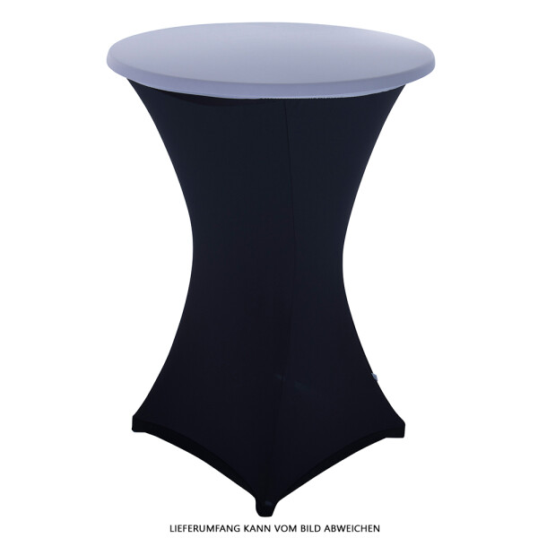 Expand Budget Tischplattenbezug, Schonbezug, Table Topper Stretch für 70cm Stehtisch Grau