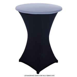 Expand Budget Tischplattenbezug, Schonbezug, Table Topper Stretch für 70cm Stehtisch Grau