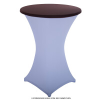 Table topper, Protective cover stretch for 70cm cocktail table brown