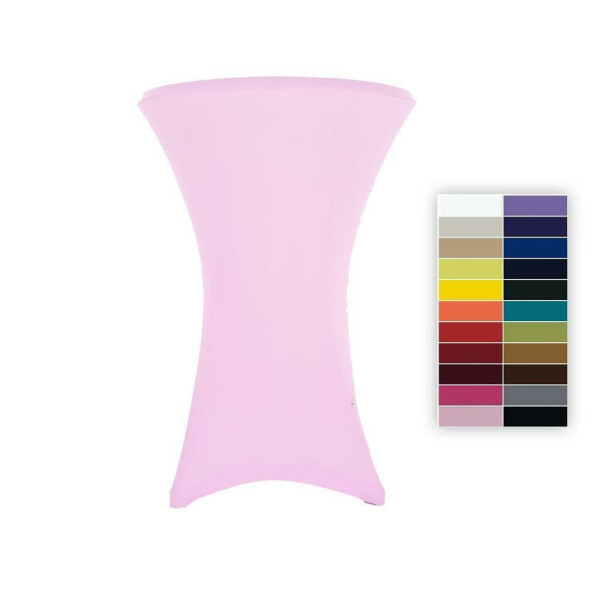 Cocktail table cover stretch 80-86cm Budget Pink