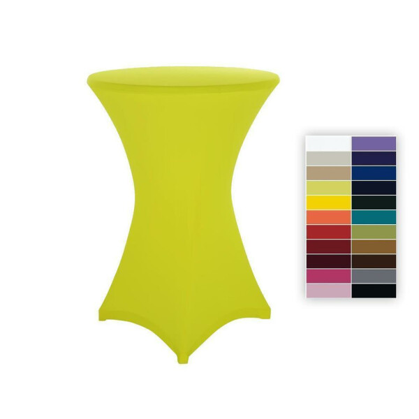 Cocktail table cover stretch 80-86cm Budget Neon Yellow