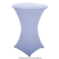 Table topper, Protective cover stretch for 60cm cocktail table white