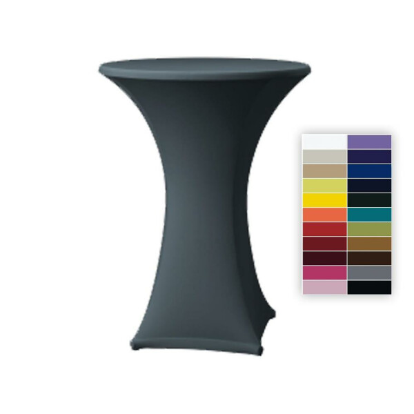 Cocktail table cover stretch 80-86cm Budget Anthracite