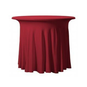 Expand BUDGET bistro table cover 85x73cm corrugated bordeaux