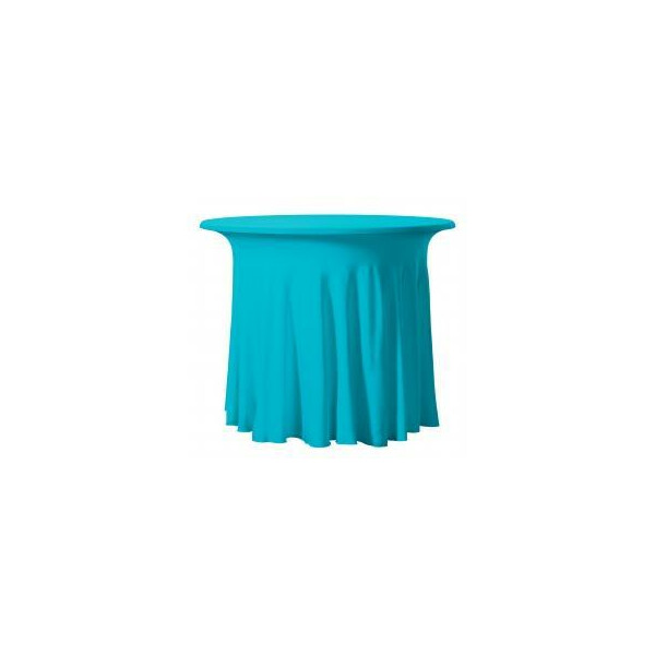 Expand BUDGET bistro table cover 85x73cm corrugated turquoise