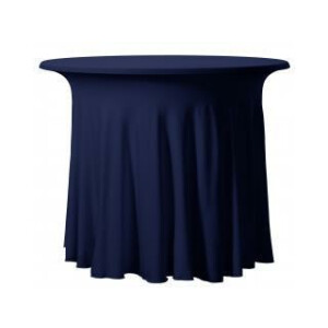 Expand BUDGET bistro table cover 85x73cm corrugated marine blue