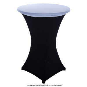 Expand Budget Tischplattenbezug, Schonbezug, Table Topper Stretch für 70cm Stehtisch Weiß