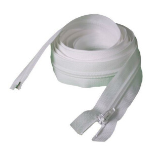 Zip fastener made in Germany white 150cm
